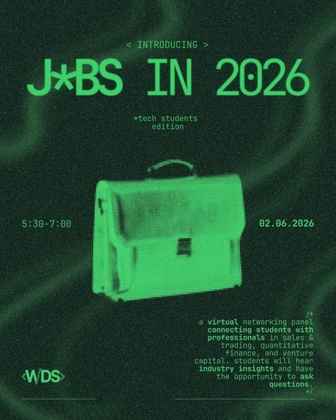 Jobs in 2026 event poster