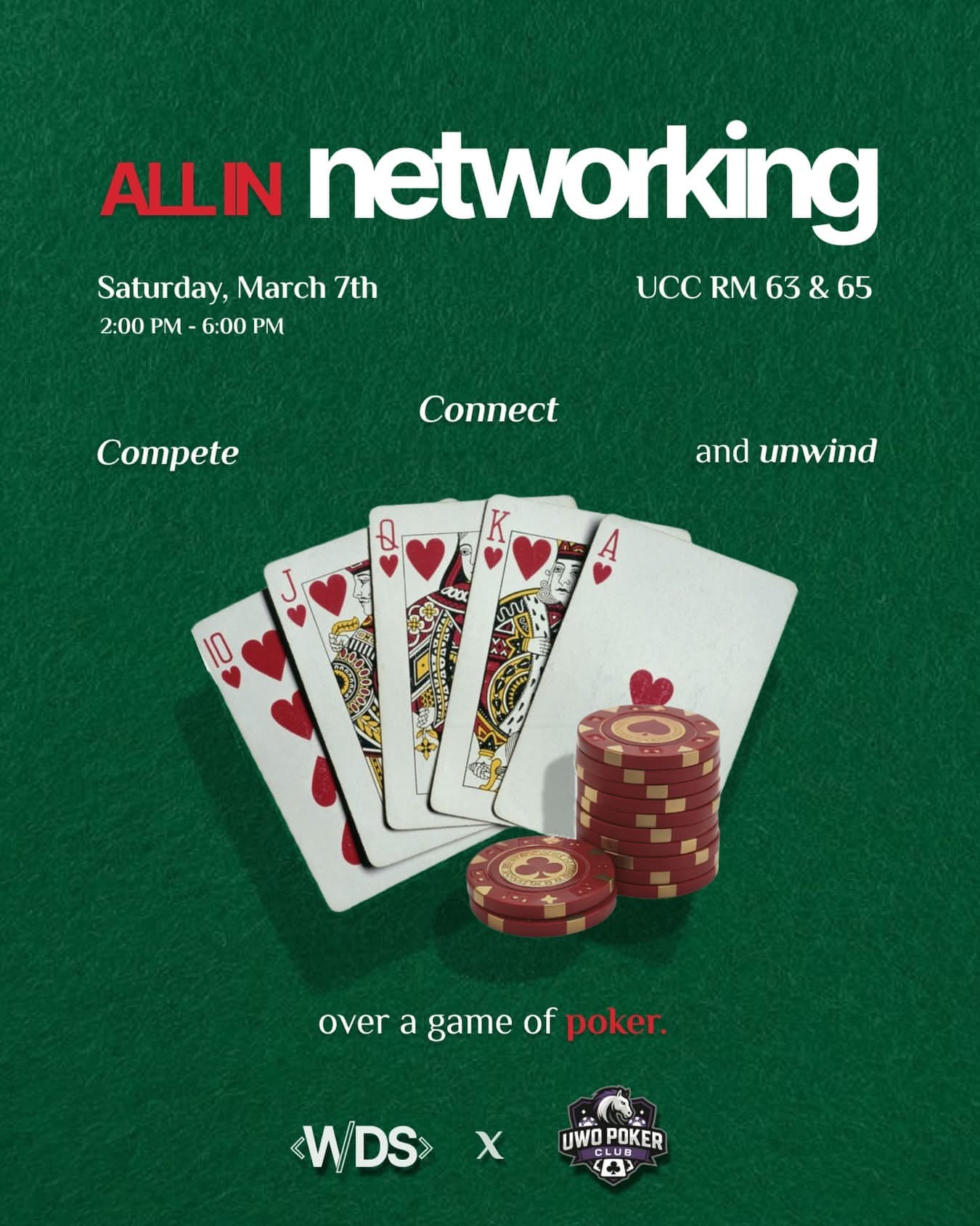 Poker networking event poster