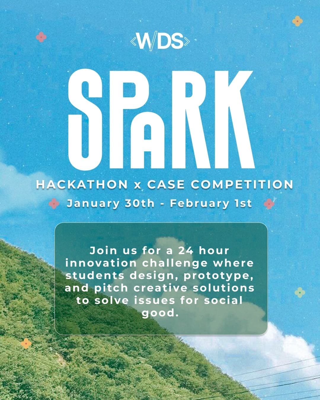 Spark hackathon event poster