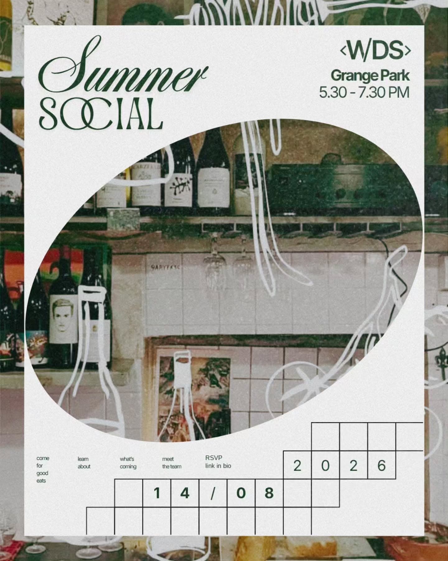 Summer social event poster