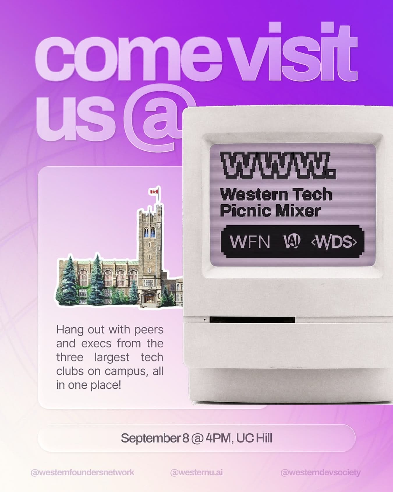 Western Tech Picnic Mixer event poster