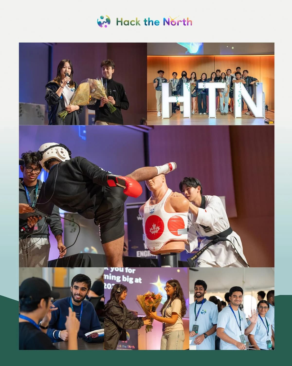 A collage of Hack the North highlights